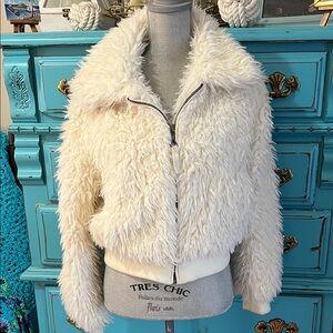 Faux fur jacket
